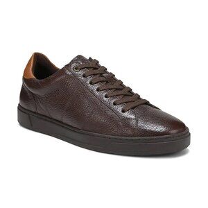 Vionic   Men's   Lucas   II   Lace   Up   Chocolate   Brown   Leather   Shoes